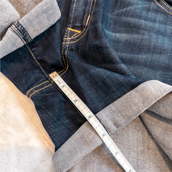 Hudson Crowley Mid Thigh Cuffed Shorts Flap Pockets Dark Wash Size 29 - Picture 10 of 10